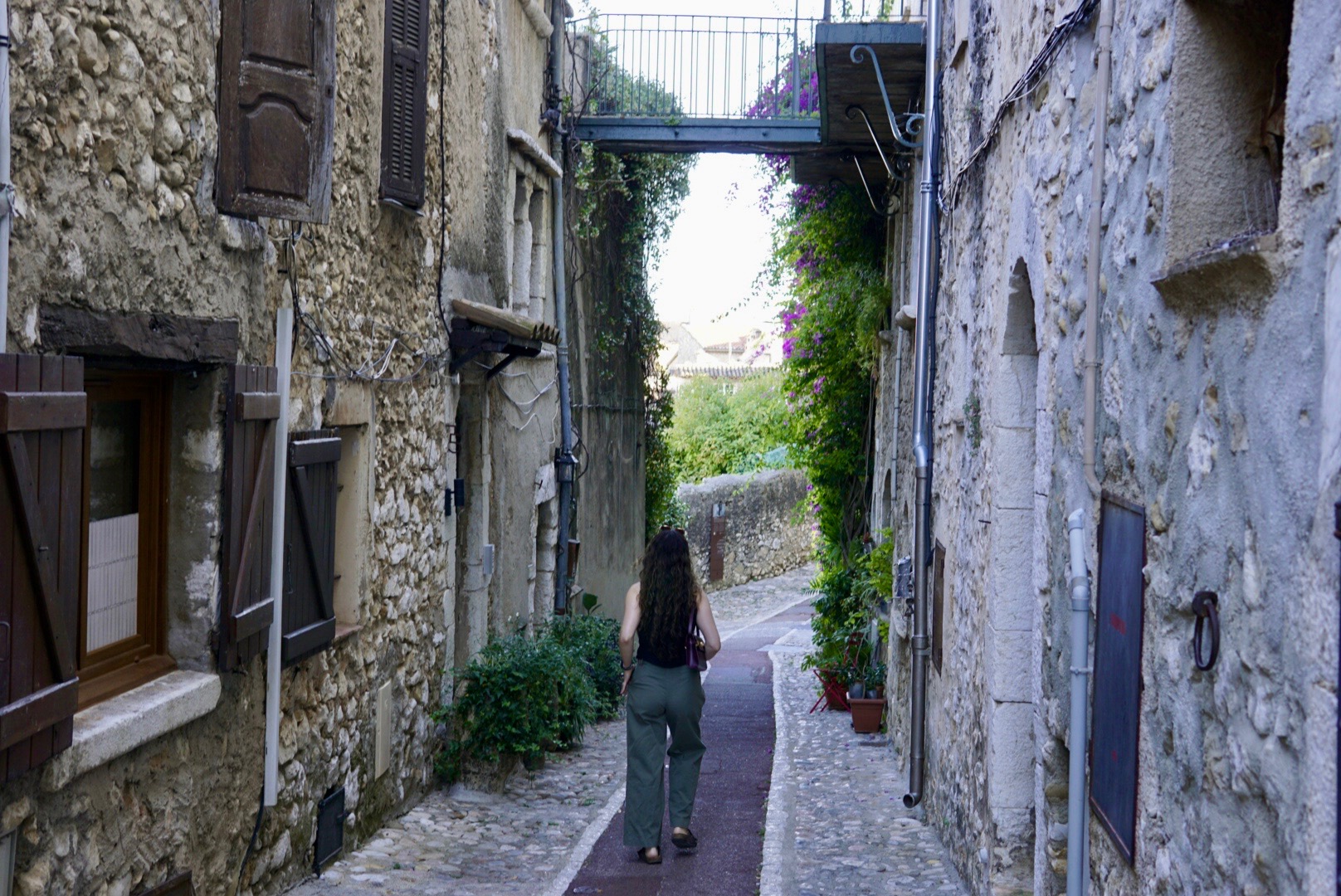 European village alleyway